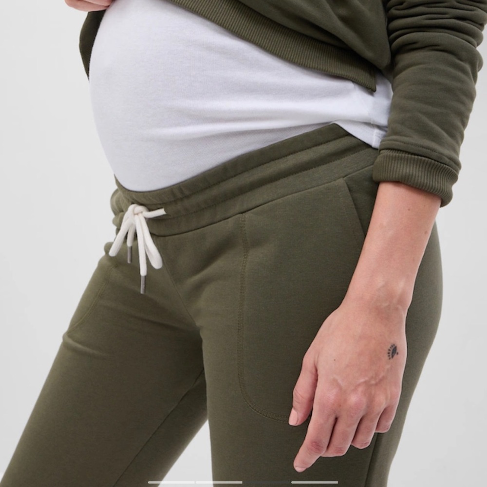 Army Green Maternity Joggers